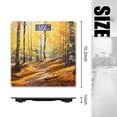 thumbnail image 2 of Digital Bathroom Scale with Large LCD Display,High Capacity Scale 400 lbs High Precision body fat scale-Autumn Forest With Yellow Leaves And Birch Trees, 2 of 4