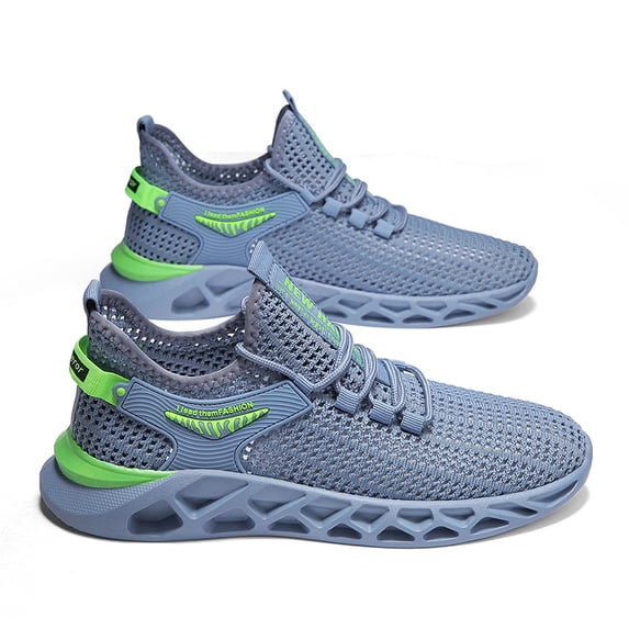 Mens Mesh Sneakers Slip On Lightweight Comfy Breathable Casual Walking Shoes For Running Athletic Jogging Fitness Tennis