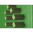 thumbnail image 1 of Ahgly Company Machine Washable Indoor Rectangle Transitional Dark Forest Green Area Rugs, 5' x 7', 1 of 7