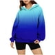 thumbnail image 4 of Ailaofu Hoodies for Women Tie Dye Oversized Sweatshirt Plus Size Loose Fit Cute Hoodie Fall Pullover with Pocket, 4 of 7