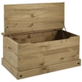 thumbnail image 6 of OS Home and Office Furniture Wood Storage Trunk in Corona Brown, 6 of 6