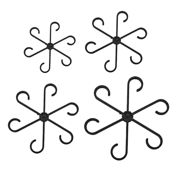 4 clips de soporte para tallos de plantas, resistentes al agua y al desgaste, reutilizables, de plástico, para interior y exterior.