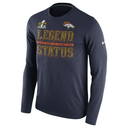 - Denver Broncos Nike Super Bowl 50 Champions Parade Long Sleeve T-Shirt - Navy