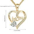 thumbnail image 3 of GHSOHS Necklaces for Women Trending Necklace Pendant Jewelry Collar Necklaces Express Your Love With Our Exclusive Mom Heart Pendant Necklace: A Thoughtful Mother's Day Present Choker Necklace, 3 of 3