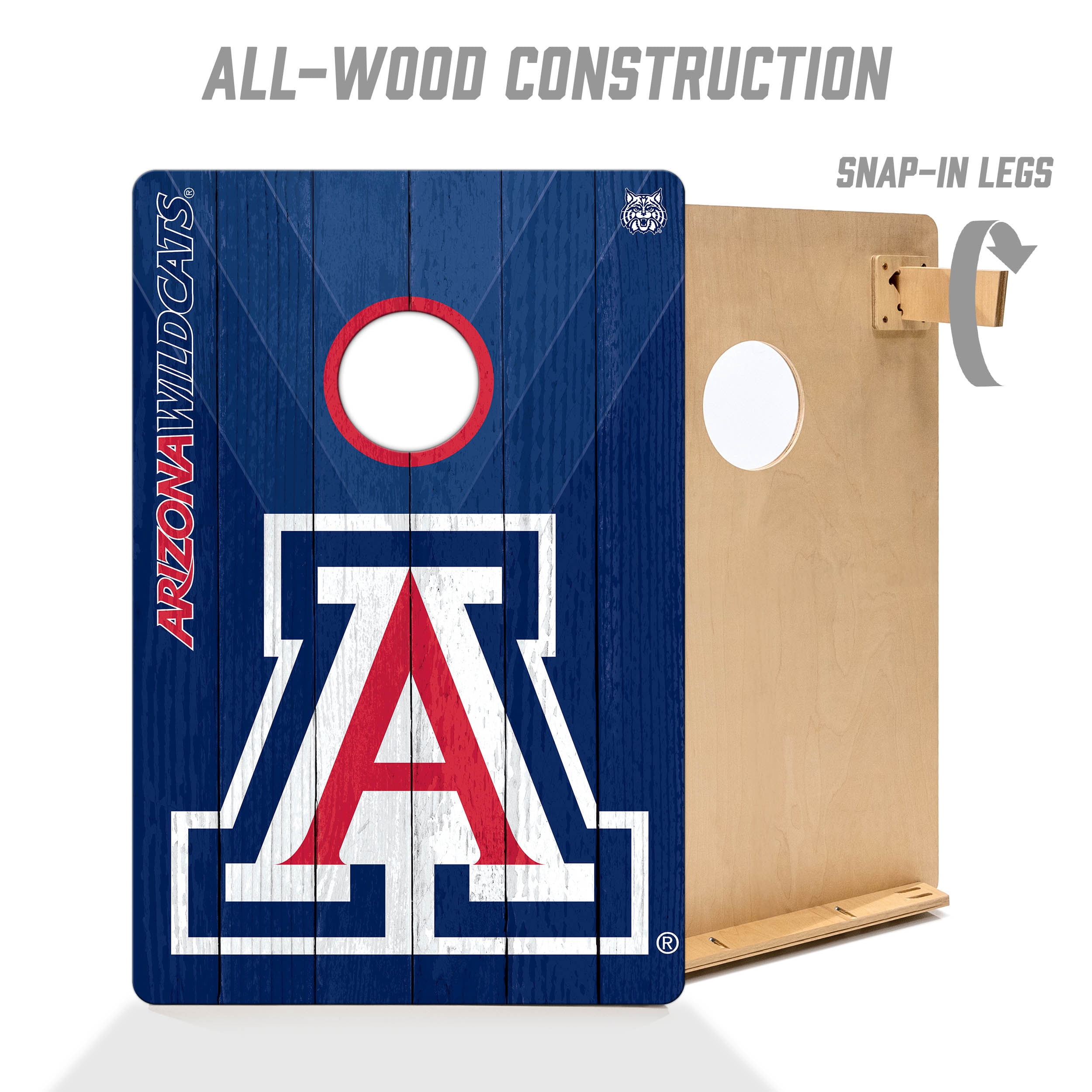 YouTheFan NCAA Arizona Wildcats 2' x 3' Cornhole Game No Bags