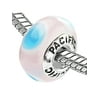 Pacific 925 Charms Sterling Silver Core Glass Bead - Blowfish