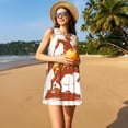 thumbnail image 3 of Balery Vintage Cowboy On A Bronco Horse Vestidos de verano para mujer con estampado: vestido holgado sin mangas, vestido playero informal y cómodo para días calurosos., 3 of 7