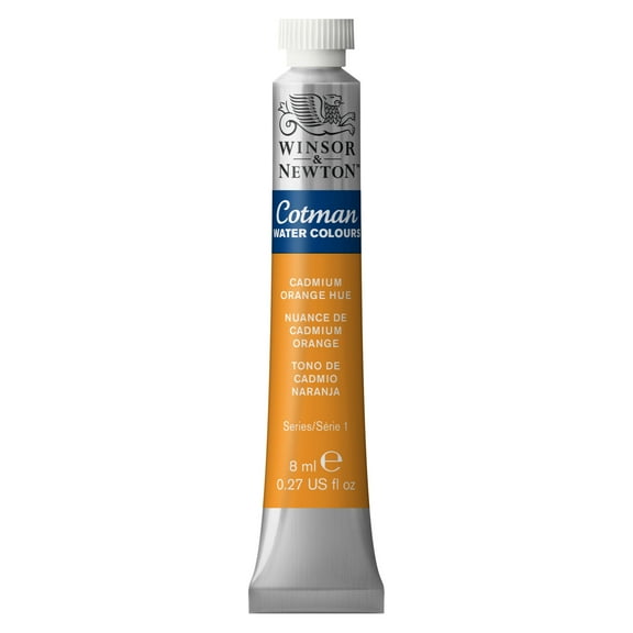 Winsor & Newton Cotman Watercolor, 8ml Tube, Cadmium Orange Hue