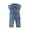 Blue, variant on Odeerbi Baby Girls Boys Clothes Baby Rompers Toddler Short-sleeved Solid Color Denim Romper Jumpsuit