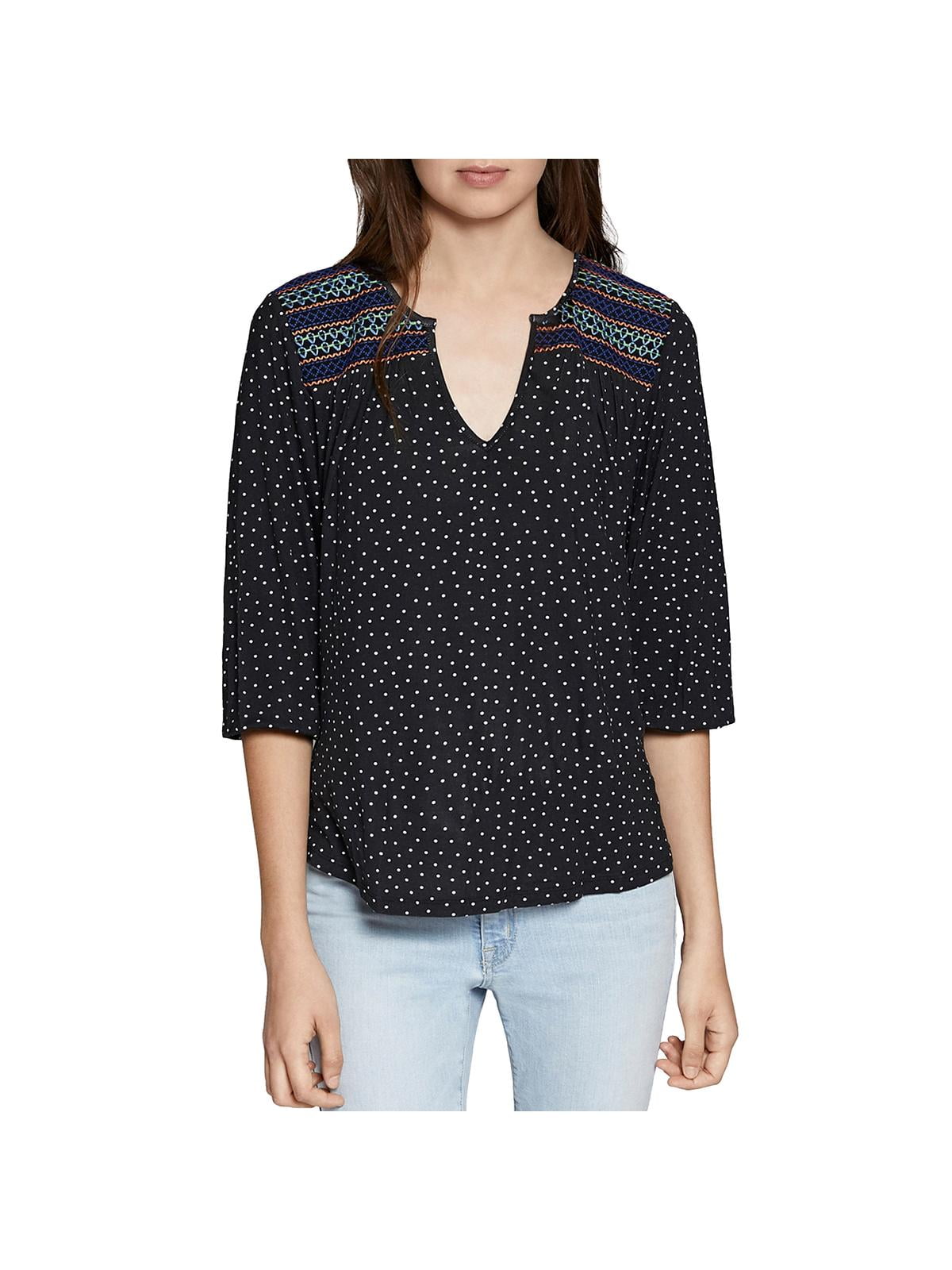sanctuary polka dot blouse