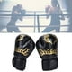 thumbnail image 4 of Guantes de entrenamiento de boxeo, 1 par de guantes Sanda de cuero PU, guantes de saco de arena impulsados por el rendimiento, 4 of 8