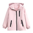thumbnail image 5 of Liyamei Girls Hooded Rainproof Jacket with Detachable Hood for Outdoor Wear Size 3-4 Years, 5 of 6