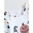 thumbnail image 5 of Arvbitana Toddler Girls Halloween Casual Outfit Set Baby Long Sleeve Round Neck Cartoon Print Tops +  Elastic Sweatpants  Kids 2-Piece Outfits 12M-5T, 5 of 8