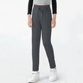 thumbnail image 4 of Maqroz Girls Joggers Elastic Waist Tapered Leg Summer Casual Lightweight Sweatpants with Pockets Back to School pants 3-15 Years, 4 of 7