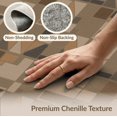 thumbnail image 3 of ODIKA 2'x3' Beige Copper Ember Geometric Triangle Washable Accent Rug Modern Abstract Tessellated Mosaic Design With Angular Blocks And Diagonal for Bedroom, Nursery, RV, Pet Friendly, Bedside Mat, 3 of 4
