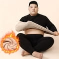 thumbnail image 4 of VEKDONE Plus Size Thermal Underwear for Men Long Johns Set Fleece Lined Heat Retention Underwear Base Layer Top And Bottom Set for Cold Weather, 4 of 7