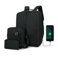 thumbnail image 6 of ddioayh Fashion Three-piece Backpack,Travel Laptop Backpack Water Resistant Anti-Theft Bag with USB Charging Port,Computer Business Backpacks for Women Men Work College Gift, 6 of 9