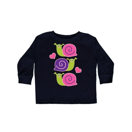 

Inktastic Snail Lover Girl Garden Snails Gift Toddler Toddler Girl Long Sleeve T-Shirt