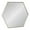 Silver, variant on Kate and Laurel McNeer Modern Wall Mirror, 22 x 25, Gold, Geometric Hexagon Mirror for Wall
