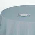thumbnail image 4 of BalsaCircle 108" Round Polyester Tablecloth Wedding Table Linens Dusty Blue, 4 of 8