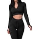 thumbnail image 2 of Mujeres Casual Color sólido Dos piezas Pantalones largos Sudadera con capucha Conjuntos de sudaderas de manga larga Wmkox8yi  bvn2168, 2 of 7