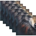 thumbnail image 6 of GZHJMY Wolf Cloth Napkins Set of 1,Reusable Washable Polyester Dinner Table Napkins for Kitchen,Dining,Restaurant,Party Decoration, 6 of 7