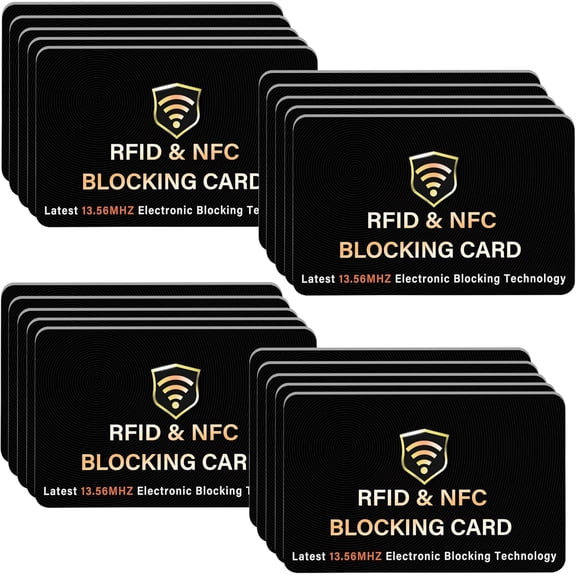 IT RFID Blocking Card, One Card Protects Entire Wallet Purse, NFC Contactless Bank Debit Credit Card Protector ID ATM Guard Card Blocker