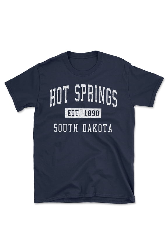 Hot Springs South Dakota Classic Established Men's Cotton T-Shirt