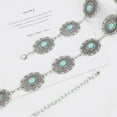 thumbnail image 3 of XIATIAN Women Boho Chain Belts For Dresses Jeans Western Cowgirl Waist Links Belt Adjustable Metal Concho Belt, 3 of 5