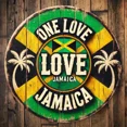 thumbnail image 4 of HELLOYOUNG Vintage Jamaica Love Sign - Rustic Green & Yellow with Palm Trees, Home Garden Wall Decor, Jamaican Gift, 4 of 6