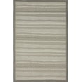 thumbnail image 1 of Unique Loom Outdoor Border Collection Transitional Indoor & Outdoor Casual Striped Tonal Moroccan Area Rug, 4 x 6 Feet, Gray/Dark Gray, 1 of 1