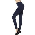 thumbnail image 5 of Kuda Moda Women's Ultra Soft Peach Skin Full Length Ankle Legging Pants, 5 of 6