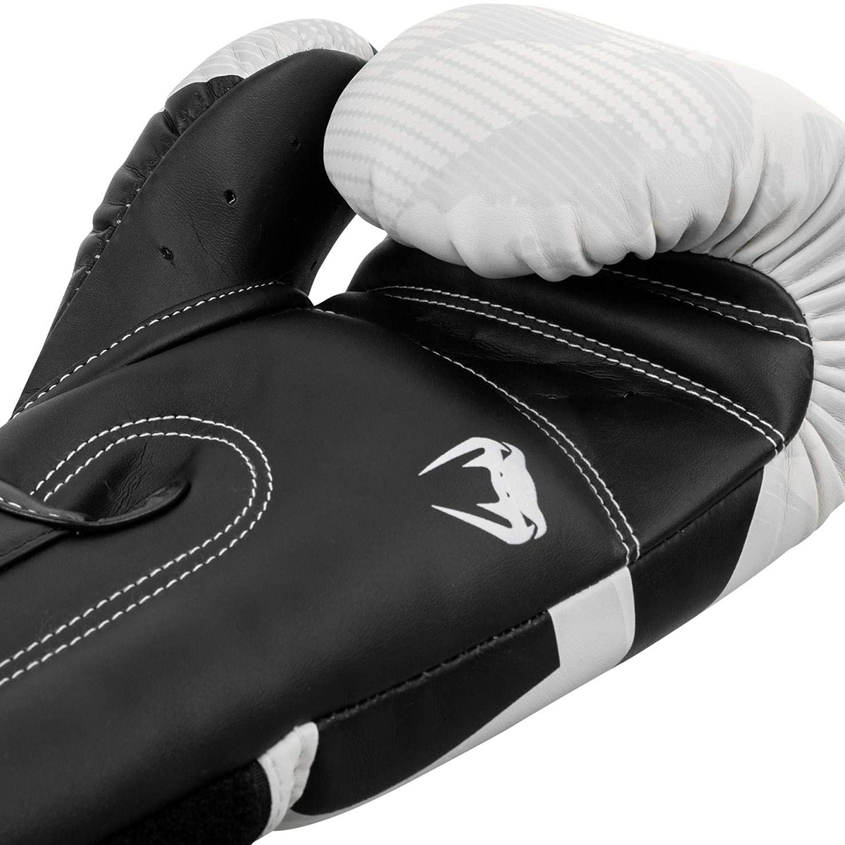 Venum Elite Hook and Loop Training Boxing Gloves - 10 oz. - White/Camo
