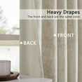 thumbnail image 5 of Crushed Velvet Curtains with Rod Pocket Luxurious Thermal Insulated Soundproof Drapes for Dining Room Soft and Durable Light-Filtering Window Treatments, 4 Panels, 5 of 6