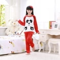 thumbnail image 1 of Conjuntos de pijamas cálidos para niños y niñas, ropa de dormir de franela gruesa de 3 a 14 años, conjunto de ropa interior térmica de lana para bebé, invierno, novedad, 1 of 4