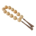 thumbnail image 6 of Contemporary Beaded Garland Accent for Home Decor - Refined Bathroom, Office, Room and Living Room Styling - Elegant Decorative Ornaments for Shelf and Coffee Table Display - 2", Ivory & Tan, 6 of 13