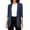 Navy plus size blazer for women a1, variant on thefmos Women Plus Size Fall Winter Long Sleeve Open Front Blazer Business Work Blazer Jacket Casual Dressy Basic Office Cardigan Tops Travel Outwear, Dark Gray M