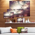 thumbnail image 3 of Dark Sunset with Dramatic Sky - Large Seashore Canvas Art Print, 3 of 4