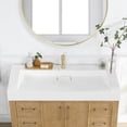 thumbnail image 3 of Vera 47.4 in. Rectangular White Composite Granite Stone Console Bathroom Sink, 3 of 10