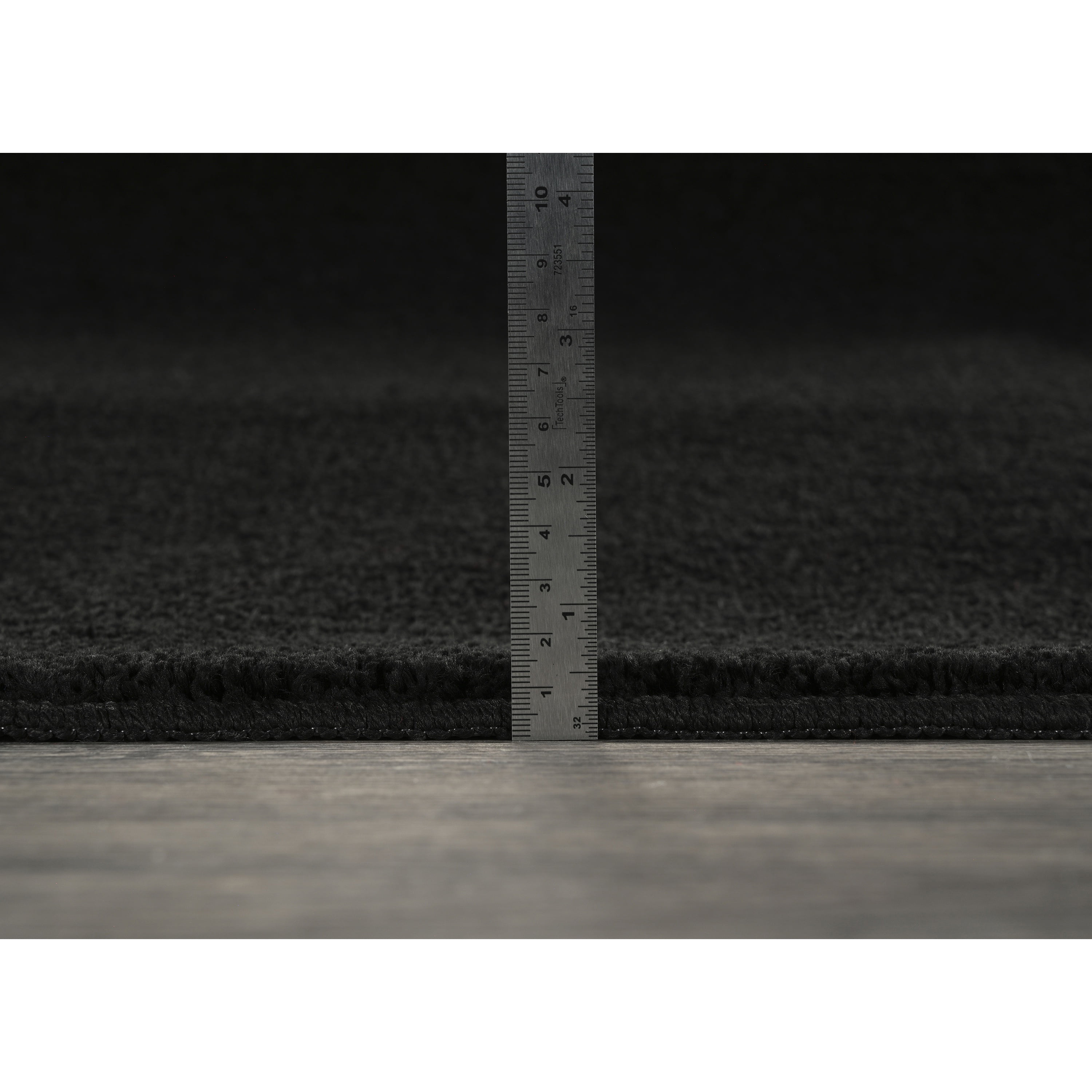 Garland Rug Palmer Plush Washable Black Indoor Area Rug, 3' x 5'