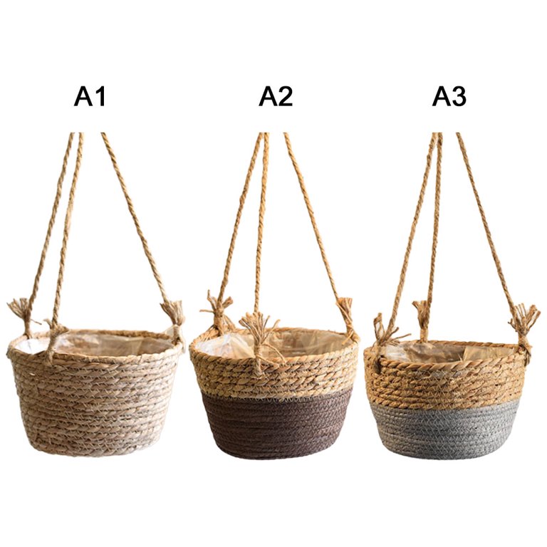 Buy HOSOTO Macrame Hanger,2 Tier Indoor Outdoor Hanging er Basket Cotton  Rope For 7 inch to 9 inch Pots,Wall Art Boho Style for Indoor Outdoor Home  Décor Online at desertcartINDIA