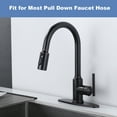 thumbnail image 5 of Wowow 3-Function Kitchen Faucet Spray Head Replacement in Brushed Nickel, 5 of 5