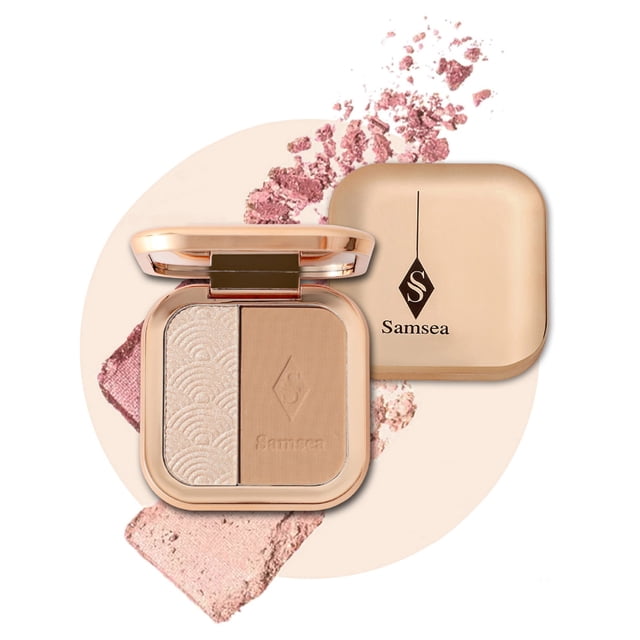 7g Contouring Powder Good Effect Comfortable Non-sticky Multifunctional Universal Natural Beautiful Two-tone Contouring Powder for Girl