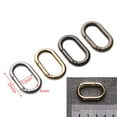 thumbnail image 3 of 1/2/4/5pcs Zinc Alloy Plated Accessories Camping Hiking Outdoor Carabiner Handbags Clips Spring Oval Rings Bag Belt Buckles SILVER 1PC, 3 of 8