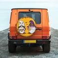 thumbnail image 6 of Salouo Cute Gnomes Halloween Print Spare Tire Cover 14-17 inch Spare Tire Protector Universal Tough Tire Wheel Cover for Trailer SUV and Truck-15 inch, 6 of 6