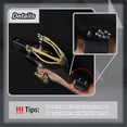 thumbnail image 3 of Black Adult Hunting Slingshot with Stainless Steel Guard Plate Clianle, 3 of 11
