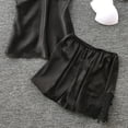 thumbnail image 3 of Lindreshi Lingerie Sets for Women 2pc Set Womens Satin Sling Sleepwear Lingerie Lace Nightdress Underwear Set, 3 of 6