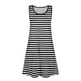 thumbnail image 6 of Grblisyd Girls Dress Sleeveless U Neck Striped Sundress for Casual Home Party Beach 4-12 Years, 6 of 6