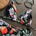 thumbnail image 3 of Gibobby Conjunto de traje de baño de bikini Nuevo traje de baño sexy de estilo étnico con estampado de bikini dividido para mujer(Negro,CH), 3 of 5