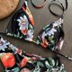 thumbnail image 3 of Gibobby Conjunto de traje de baño de bikini Nuevo traje de baño sexy de estilo étnico con estampado de bikini dividido para mujer(Negro,G), 3 of 5